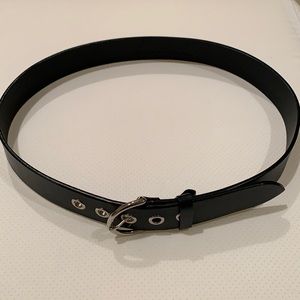 Coach black leather belt